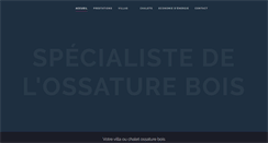 Desktop Screenshot of ossature-bois-construction.com
