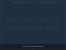 Tablet Screenshot of ossature-bois-construction.com